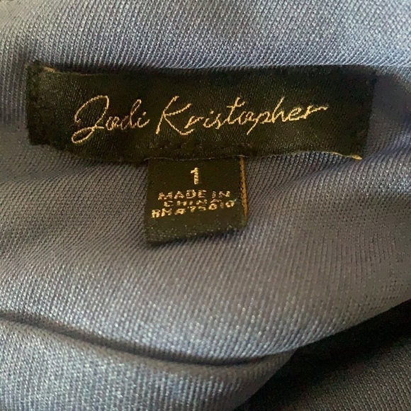 Jodi Kristopher New With Tags Juniors Size 1 Blue Sequin High Low Party Dress - Picture 6 of 9